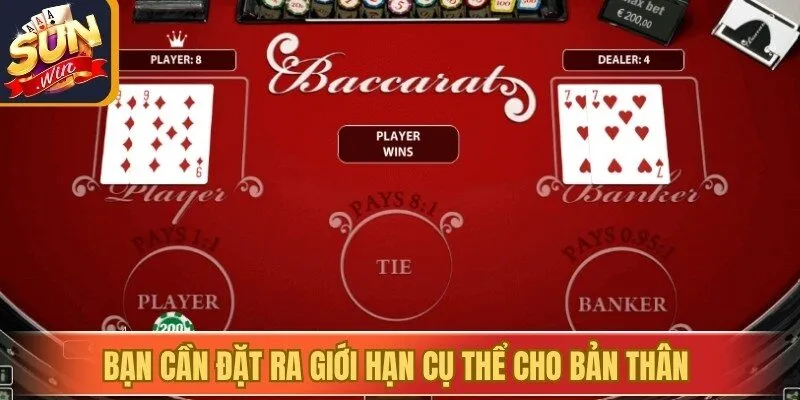 Bạn cần đặt ra giới hạn cụ thể cho bản thân trước khi ngồi vào bàn cược