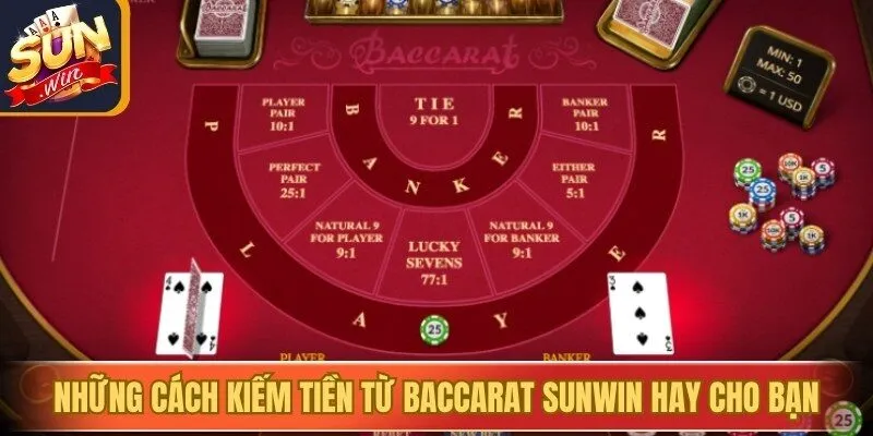 Những cách kiếm tiền từ Baccarat Sunwin hay cho bạn