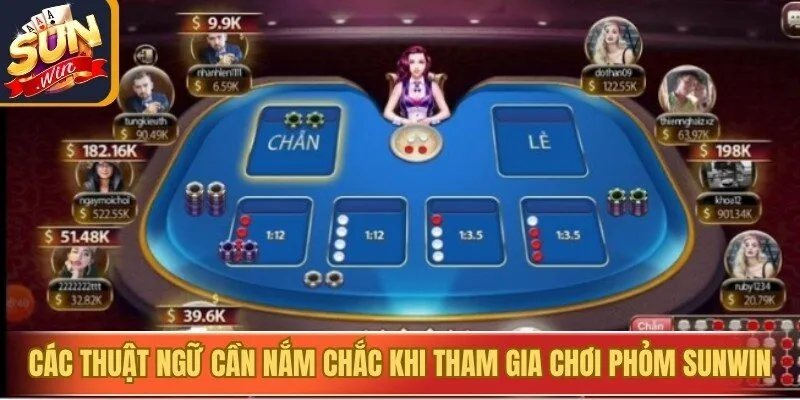 Các thuật ngữ cần nắm chắc khi tham gia chơi Phỏm Sunwin