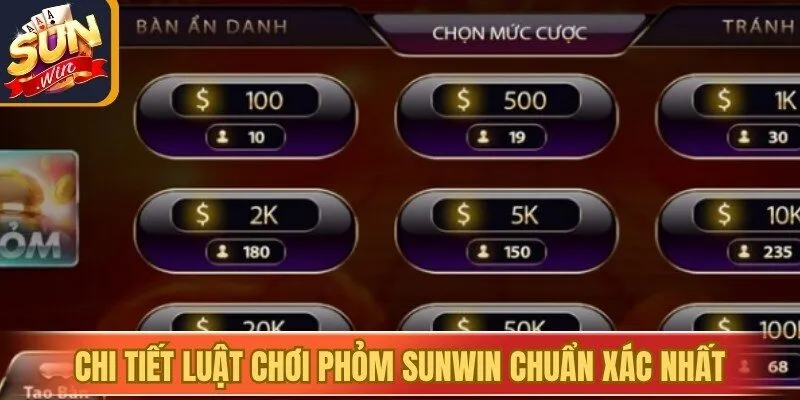 Chi tiết luật chơi Phỏm Sunwin chuẩn xác nhất