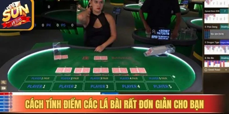 Cách tính điểm các lá bài rất đơn giản cho bạn
