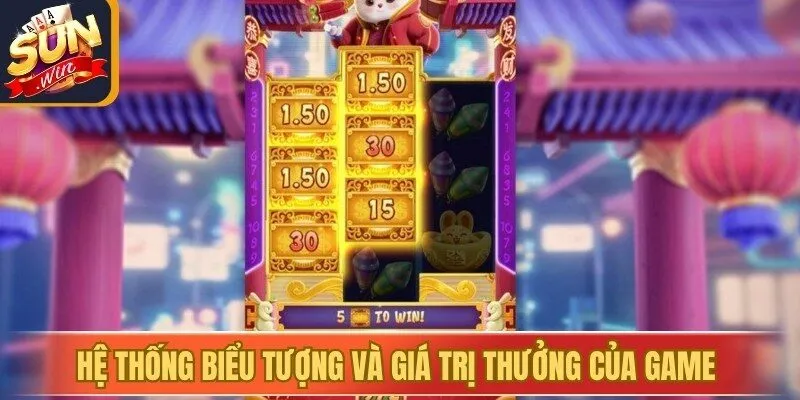 Hệ thống biểu tượng và giá trị thưởng của game Thỏ may mắn Sunwin